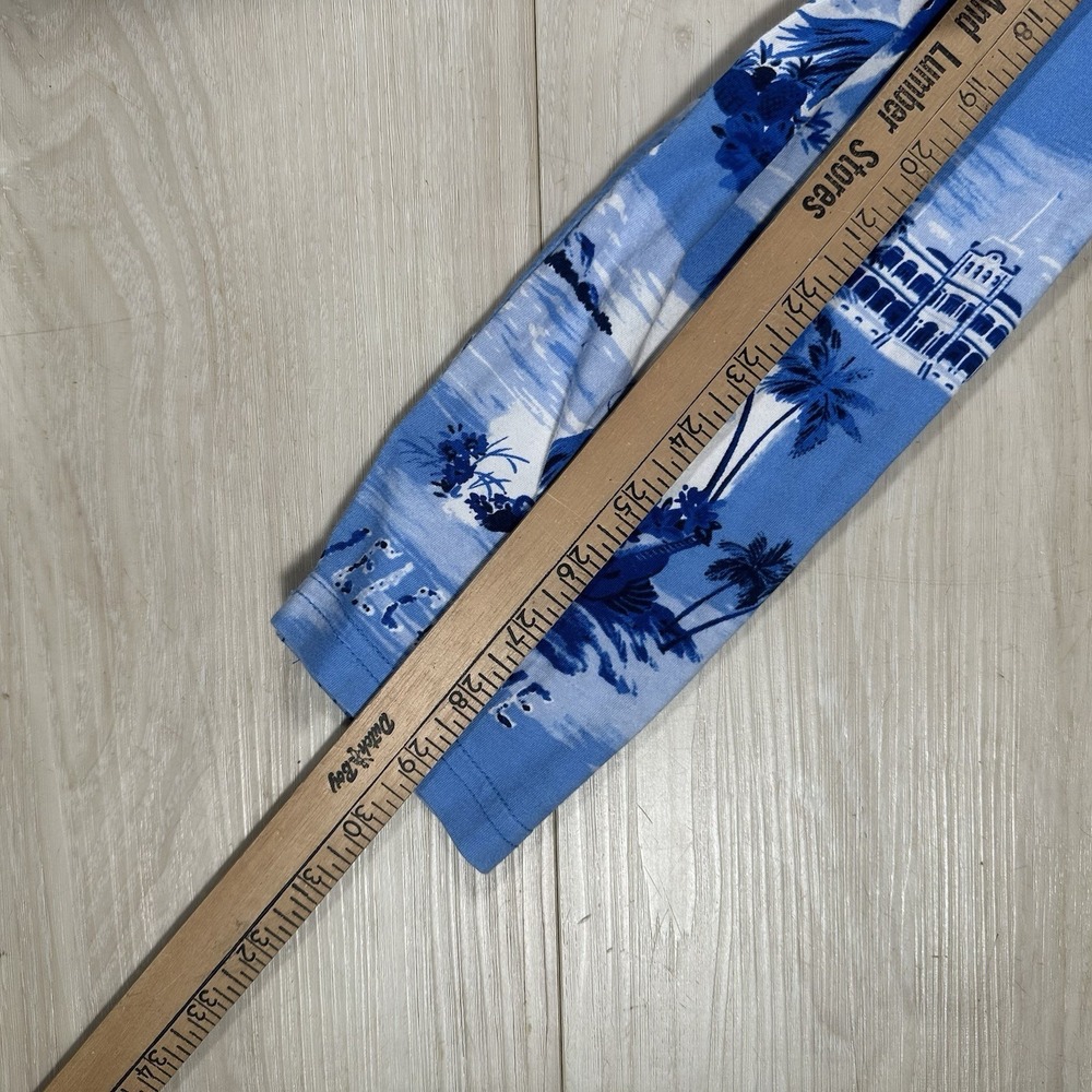 Polo‎ Ralph Lauren Shirt Mens Medium Blue Hooded Aloha Hawaii Floral Vacation - Picture 7 of 7